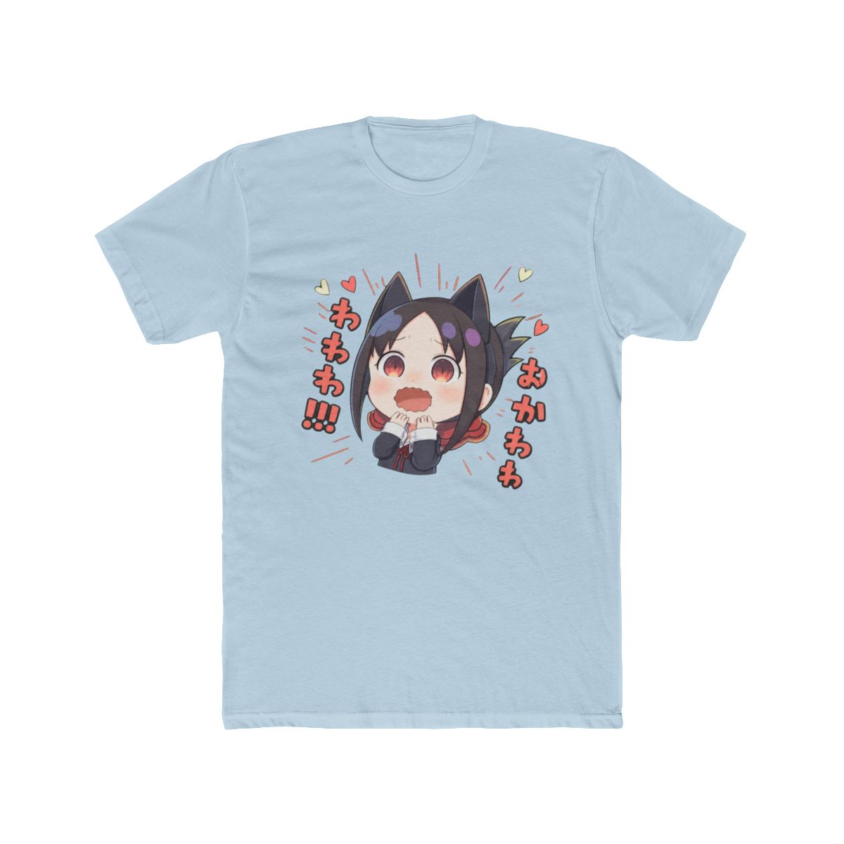 Kaguya Embarassed Sticker T Shirt | Kaguya-sama: Love Is War - alternate angle 4, merchandise