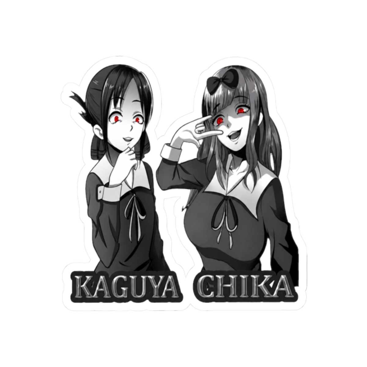 Kaguya-sama wa Kokurasetai - Kaguya & Chika Gesugao Style Sticker | Kaguya-sama: Love Is War - alternate angle 3, merchandise