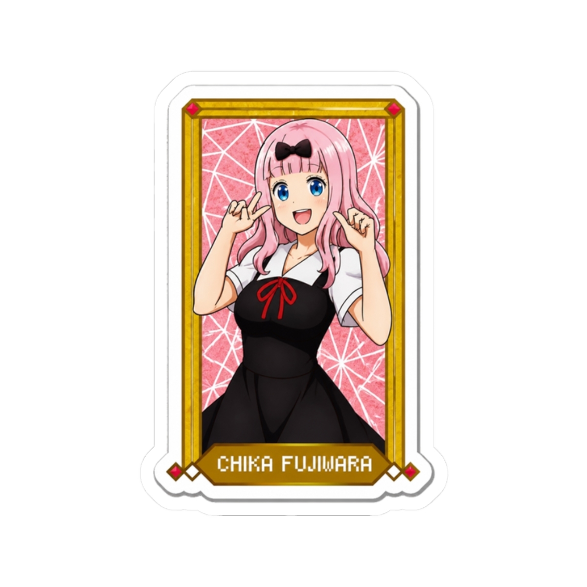 Chika Fujiwara - Love is War Sticker | Kaguya-sama: Love Is War - alternate angle 3, merchandise