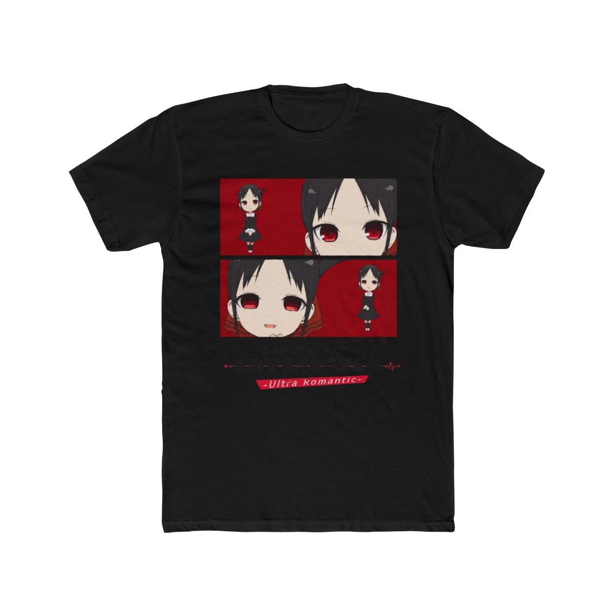 Kaguya-sama: Love Is War -Ultra Romantic- Chibi Character White Short Sleeve Crop Tee-XXL - alternate angle 3, merchandise
