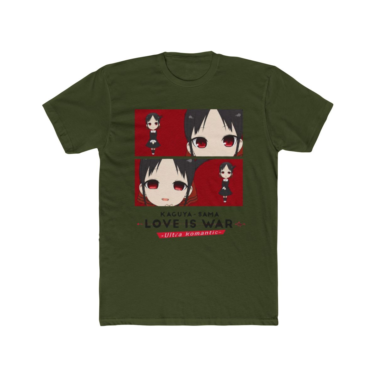 Kaguya-sama: Love Is War -Ultra Romantic- Chibi Character White Short Sleeve Crop Tee-XXL - alternate angle 5, merchandise